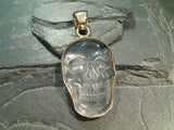 Clear Quartz, Alchemia Large Skull Pendant