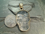 Clear Quartz, Alchemia Large Skull Pendant