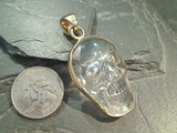 Clear Quartz, Alchemia Large Skull Pendant