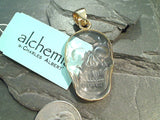Clear Quartz, Alchemia Large Skull Pendant