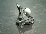 Size 7 Pearl, Sterling Silver Ring