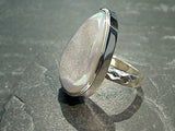 Size 8.25 Druzy Quartz, Sterling Silver Ring