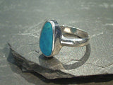 Size 10 Peruvian Opal, Sterling Silver Ring