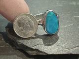 Size 10 Peruvian Opal, Sterling Silver Ring