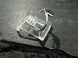 Size 5 Sterling Silver Wave And Sun Ring