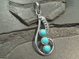 Turquoise, Sterling Silver Pendant