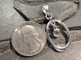Blue Topaz, Sterling Silver Pendant