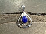 Lapis Lazuli, Sterling Silver Small Pendant