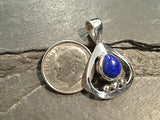 Lapis Lazuli, Sterling Silver Small Pendant