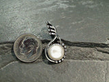 Pearl, Sterling Silver Small Pendant