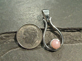 Pink Opal, Sterling Silver Small Pendant