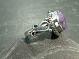 Size 6 Charoite, Sterling Silver Ring