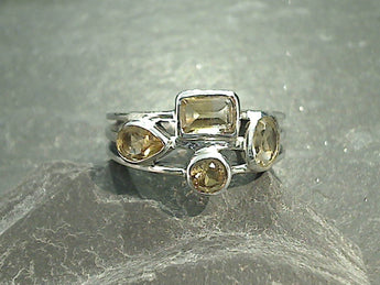 Size 10 Citrine, Sterling Silver Ring