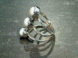 Size 8 Pearl, Sterling Silver Ring