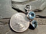 Blue Topaz, Sterling Silver Pendant