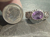 Size 7 Amethyst, Sterling Silver Ring