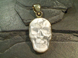 Howlite, Alchemia Skull Pendant