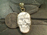 Howlite, Alchemia Skull Pendant
