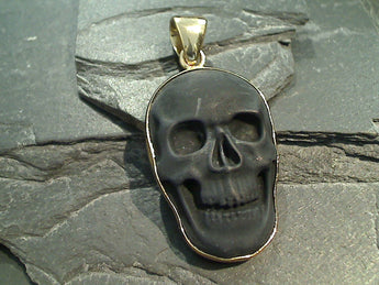 Obsidian, Alchemia Skull Pendant