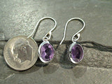Amethyst, Sterling Silver Earrings