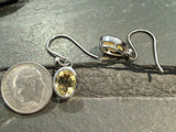 Citrine, Sterling Silver Earrings