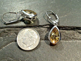 Citrine, Sterling Silver Earrings