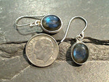 Labradorite, Sterling Silver Earrings