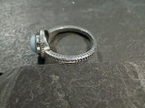 Size 5 Larimar, Sterling Silver Ring
