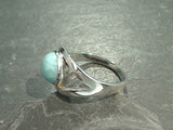 Size 7 Larimar, Sterling Silver Ring