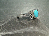 Size 8 Turquoise, Sterling Silver Ring