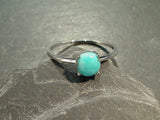 Size 9 Turquoise, Sterling Silver Ring