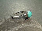 Size 9 Turquoise, Sterling Silver Ring