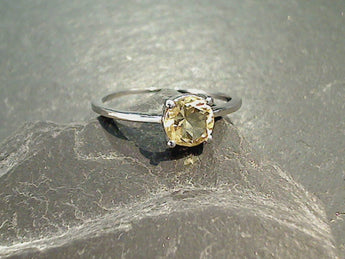 Size 5 Citrine, Sterling Silver Ring