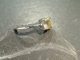 Size 7 Citrine, Sterling Silver Ring