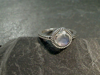 Size 6 Moonstone, Sterling Silver Ring