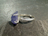 Size 6 Rough Tanzanite, Sterling Silver Ring