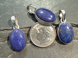 Lapis Lazuli, Sterling Silver Small Pendant