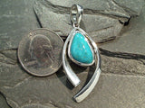 Turquoise, Sterling Silver Pendant