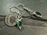 Green Quartz, Sterling Silver Earrings