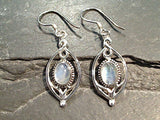 Moonstone, Sterling Silver Earrings