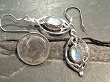 Moonstone, Sterling Silver Earrings