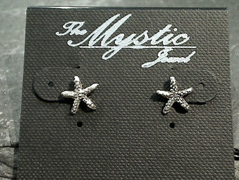 Sterling Silver Starfish Stud Earrings