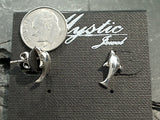 Sterling Silver Dolphin Stud Earrings