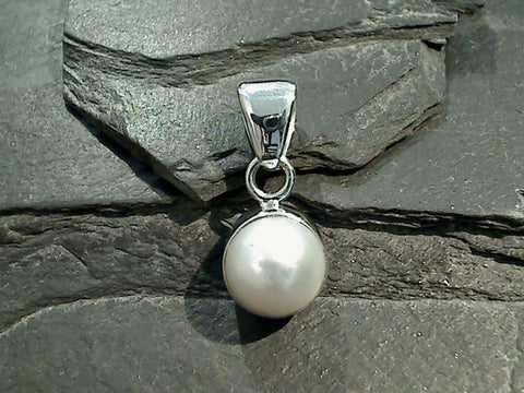 Pearl, Fine Sterling Silver Pendant