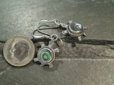 Abalone, Sterling Silver Turtle Earrings