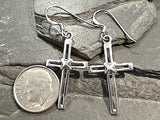 Sterling Silver Cross Earrings