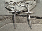 Sterling Silver Cross Earrings