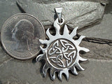 Sterling Silver Celtic Sun Pendant