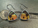 Butterfly Wings, Sterling Silver Earrings - Urania Ripheus