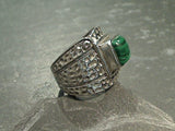 Size 7 Malachite, Sterling Silver Ring